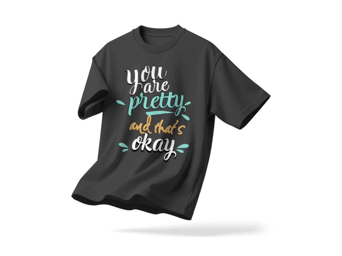 The pretty tee in Charcoal